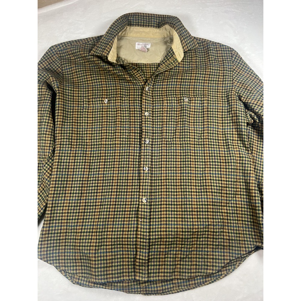 Windridge Shirt Mens 2XL Multicolor Check Plaid Long Sleeve Button‎ Up Pockets